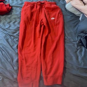 Red Nike Sweatpants